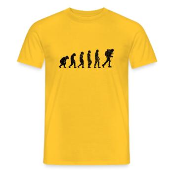 Wandern Bergwanderer Wanderung Bergwandern - Männer T-Shirt - Gelb - Vorne - AI Model Male 178 dark (178cm)