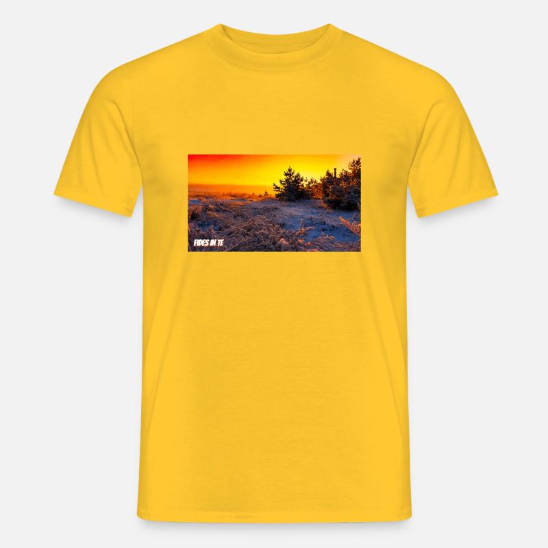 Zeitlos - Männer T-Shirt - Gelb