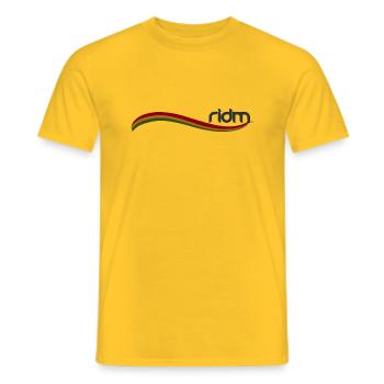 ridm flag - Männer T-Shirt - Gelb - Vorne - AI Model Male 178 dark (178cm)