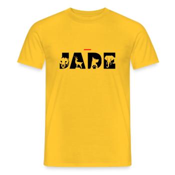 Jade - Männer T-Shirt - Gelb - Vorne - AI Model Male 178 dark (178cm)