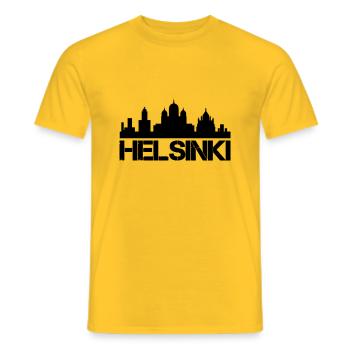 helsinki 01 - Männer T-Shirt - Gelb - Vorne - AI Model Male 178 dark (178cm)