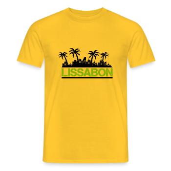 Lisbonne - T-shirt homme - jaune - Devant - AI Model Male 178 dark (178cm)