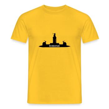 Großenhain - Männer T-Shirt - Gelb - Vorne - AI Model Male 178 dark (178cm)