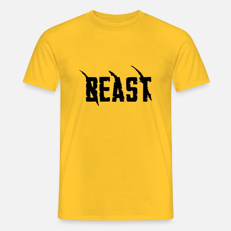 Beast - Männer T-Shirt - Gelb