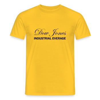 Bitcoin Trading Crypto Stocks - T-shirt homme - jaune - Devant - AI Model Male 178 dark (178cm)