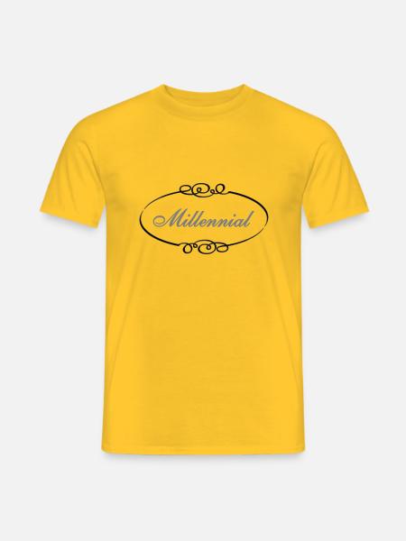 Millennial - Men's T-Shirt - yellow