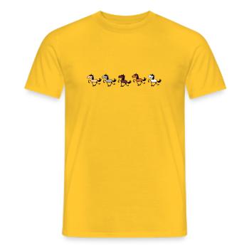 Toelter - Männer T-Shirt - Gelb - Vorne - AI Model Male 178 dark (178cm)