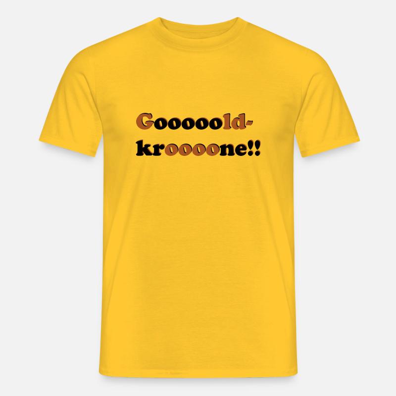 Gooooldkrooone - Männer T-Shirt - Gelb