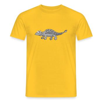 Dino 9 - Männer T-Shirt - Gelb - Vorne - AI Model Male 178 dark (178cm)