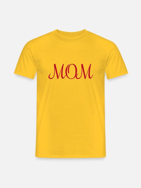 MOM Mutter - beste Mutter Muttertag - Männer T-Shirt - Gelb