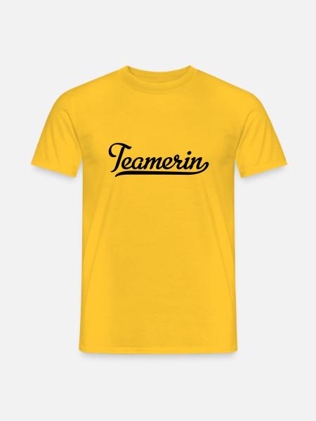 Teamerin - Männer T-Shirt - Gelb
