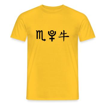 Scorpion Pluton Buffle - T-shirt homme - jaune - Devant - AI Model Male 178 dark (178cm)