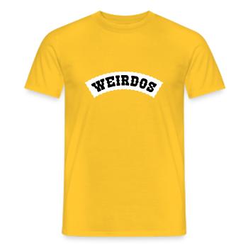 Weirdos pavement Motorad Club - T-shirt homme - jaune - Devant - AI Model Male 178 dark (178cm)