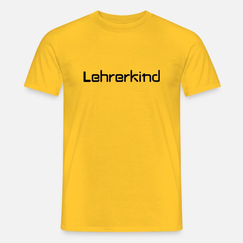 Lehrerkind - Männer T-Shirt - Gelb