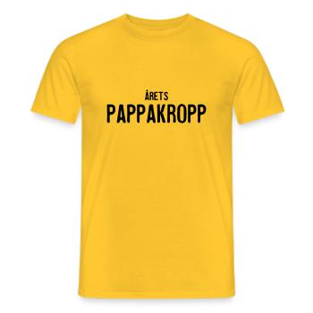 La coupe des papas de cette année - T-shirt homme - jaune - Devant - AI Model Male 178 dark (178cm)
