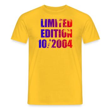 20e anniversaire Edition Limitée 10/2004 - T-shirt homme - jaune - Devant - AI Model Male 178 dark (178cm)