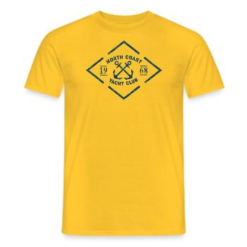 YACHT CLUB 01 - T-shirt homme - jaune - Devant - AI Model Male 178 dark (178cm)