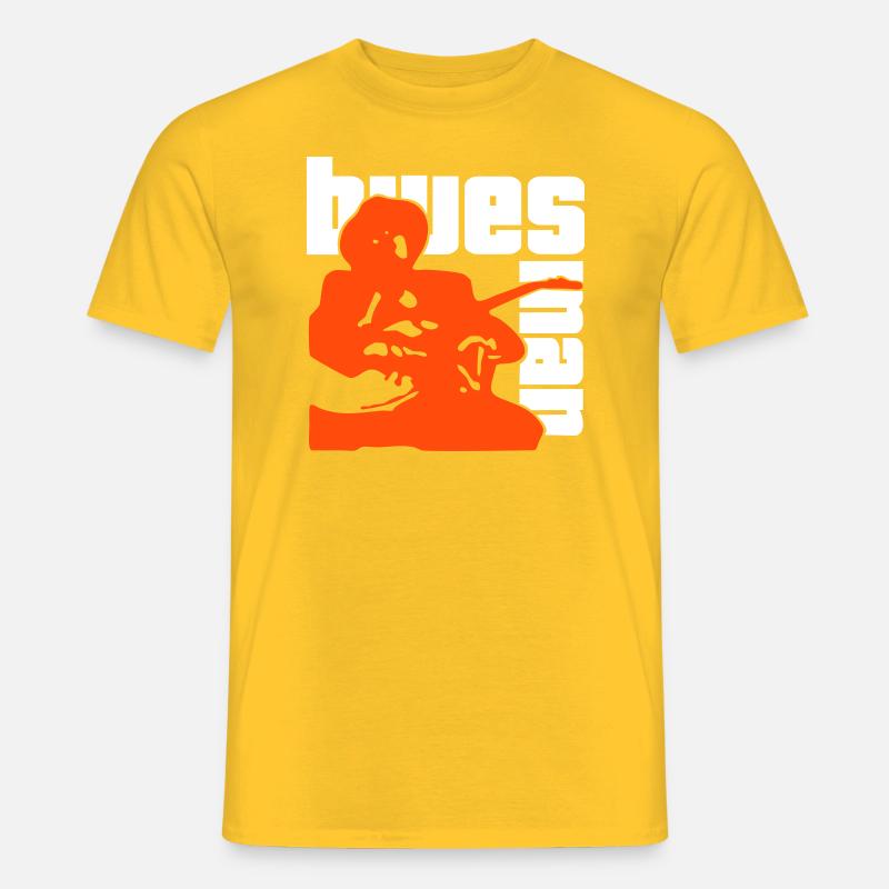 mr. bluesman (vector) - Männer T-Shirt - Gelb