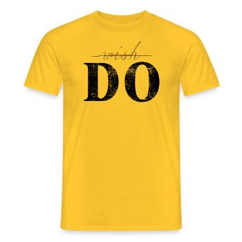 Motivation Réussir - T-shirt homme - jaune - Devant - AI Model Male 178 dark (178cm)