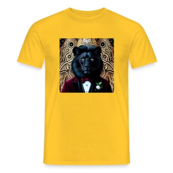 Guardian of the Leo Constellation - Men's T-Shirt - yellow - Front - AI Model Male 178 dark (178cm)