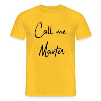 Bachelor Master 2018 Sponsion Uni Student cadeau - T-shirt homme - jaune - Devant - AI Model Male 178 dark (178cm)