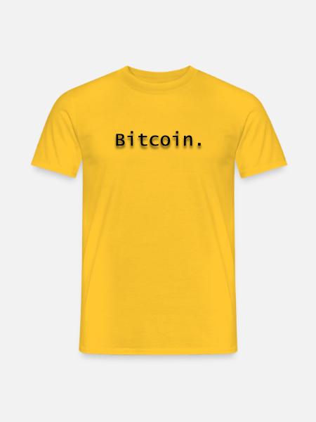 Bitcoin. - Men's T-Shirt - yellow