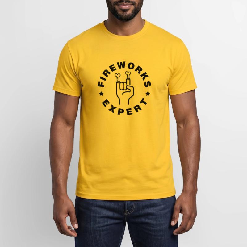 Fireworks Expert Firework Firecracker Pyro T-shirt homme