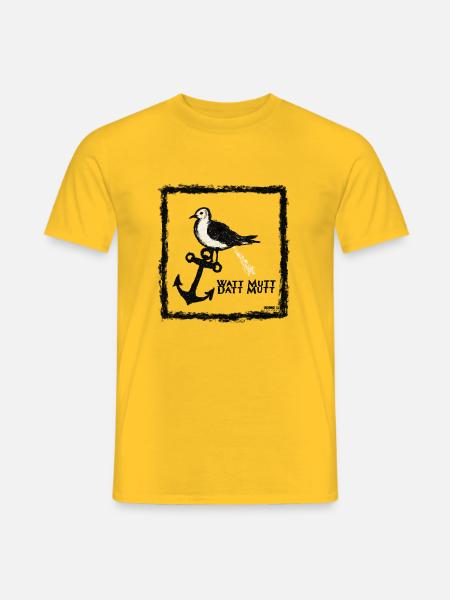Sei eine Möwe, Scheiss drauf - Männer T-Shirt - Gelb