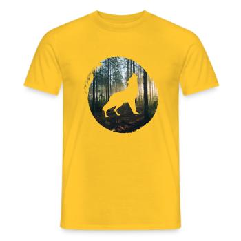 Sea Water Beach - Men's T-Shirt - yellow - Front - AI Model Male 178 dark (178cm)
