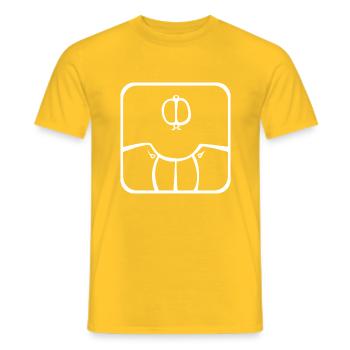 4 Kin Maya Graine WHT - T-shirt homme - jaune - Devant - AI Model Male 178 dark (178cm)