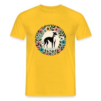 Galgos - Men's T-Shirt - yellow - Front - AI Model Male 178 dark (178cm)