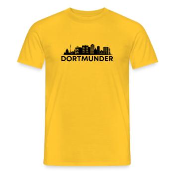 Dortmund! Dortmund, my city! - Men's T-Shirt - yellow - Front - AI Model Male 178 dark (178cm)