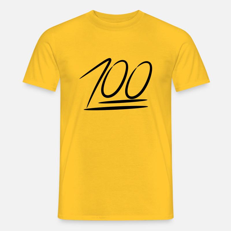 100 % Energie Power Geschenk - Männer T-Shirt - Gelb