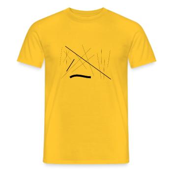 Tirets 1 - T-shirt homme - jaune - Devant - AI Model Male 178 dark (178cm)