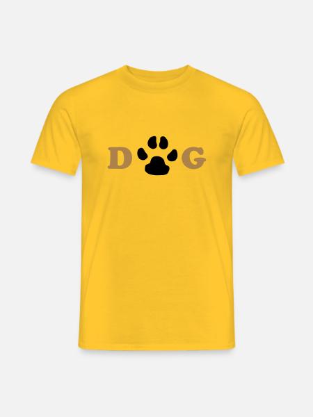 Dog 1 - Men's T-Shirt - yellow