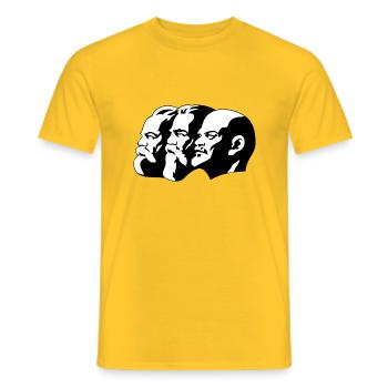 capitalisme - T-shirt homme - jaune - Devant - AI Model Male 178 dark (178cm)