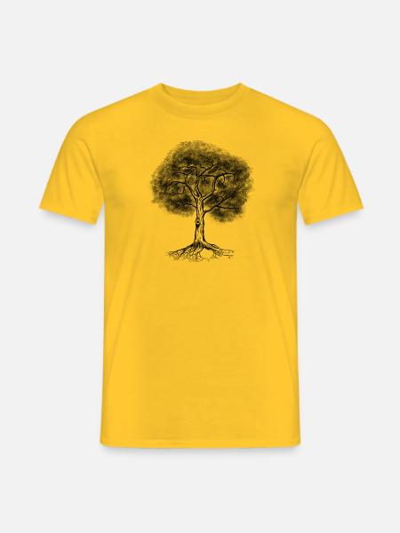 Chemise en chêne Explorez la nature et profitez de la nature - T-shirt homme - jaune