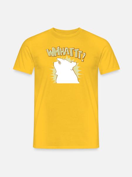 whatttt? - Männer T-Shirt - Gelb