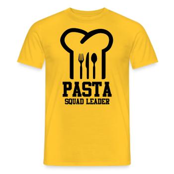 pastaquadleader blak - T-shirt homme - jaune - Devant - AI Model Male 178 dark (178cm)