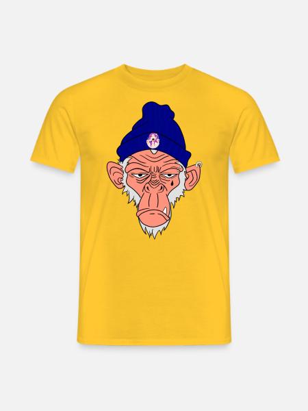 Monkey Bad Day - T-shirt homme - jaune