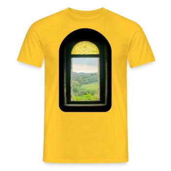 Le chef-d’œuvre de la nature - T-shirt homme - jaune - Devant - AI Model Male 178 dark (178cm)
