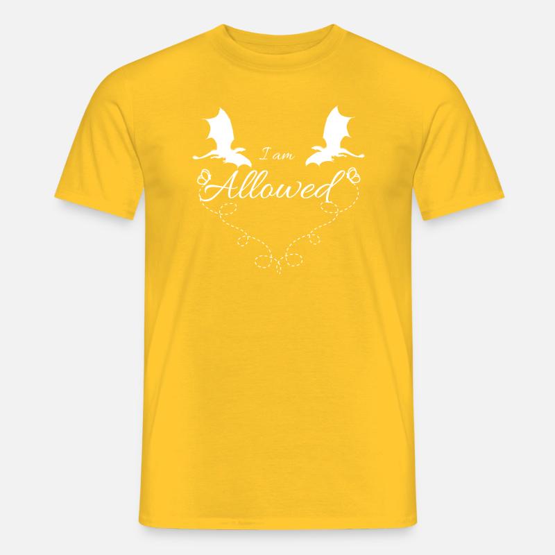 Ich darf - Männer T-Shirt - Gelb