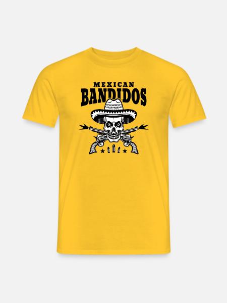 Mexican Outlaw - Men's T-Shirt - yellow