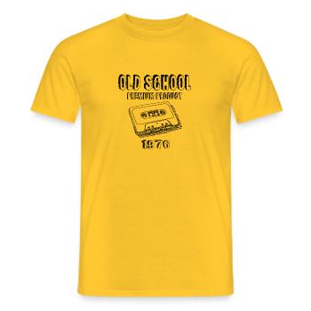 3 - Men's T-Shirt - yellow - Front - AI Model Male 178 dark (178cm)
