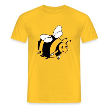 Bumblebee with your colors - Men's T-Shirt - yellow - Front - AI Model Male 178 dark (178cm)