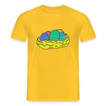 Ostereier - Männer T-Shirt - Gelb - Vorne - AI Model Male 178 dark (178cm)