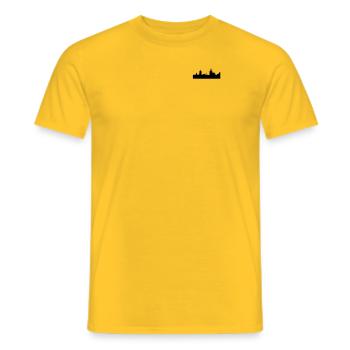Kölner Skyline Outfit Kölle Fan-s Geschenkidee - Men's T-Shirt - yellow - Front - AI Model Male 178 dark (178cm)