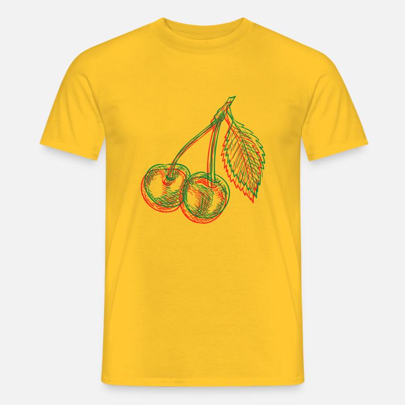 cherry - Männer T-Shirt - Gelb