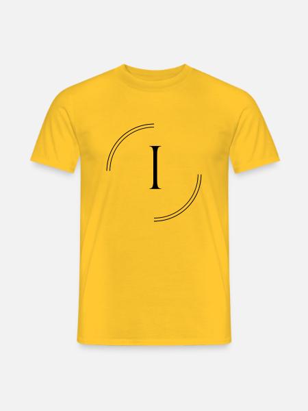 Buchstabe I - Männer T-Shirt - Gelb