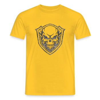 Army War Military Uniform Force Soldier Camouflage - Men's T-Shirt - yellow - Front - AI Model Male 178 dark (178cm)